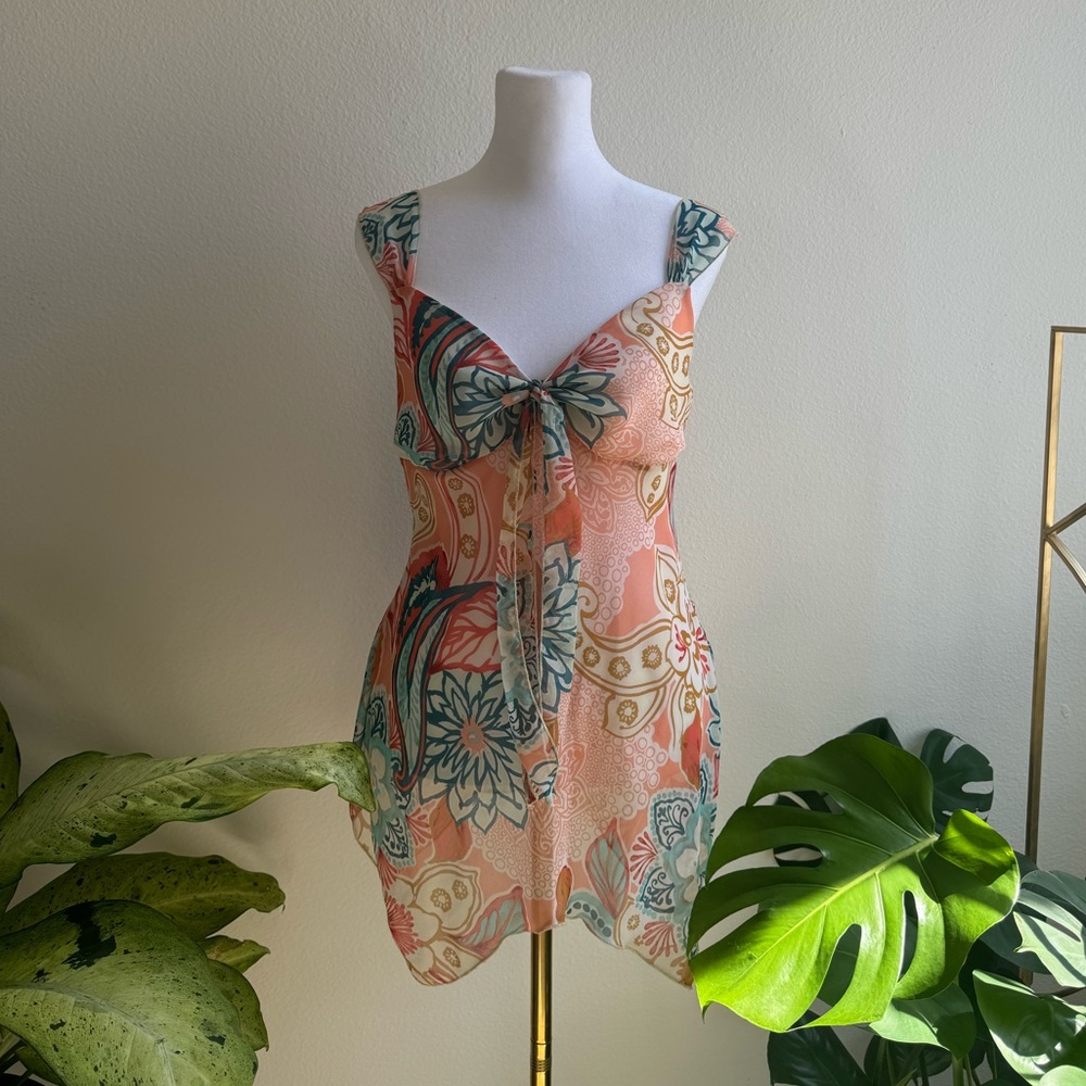 Asymmetrical vintage slip